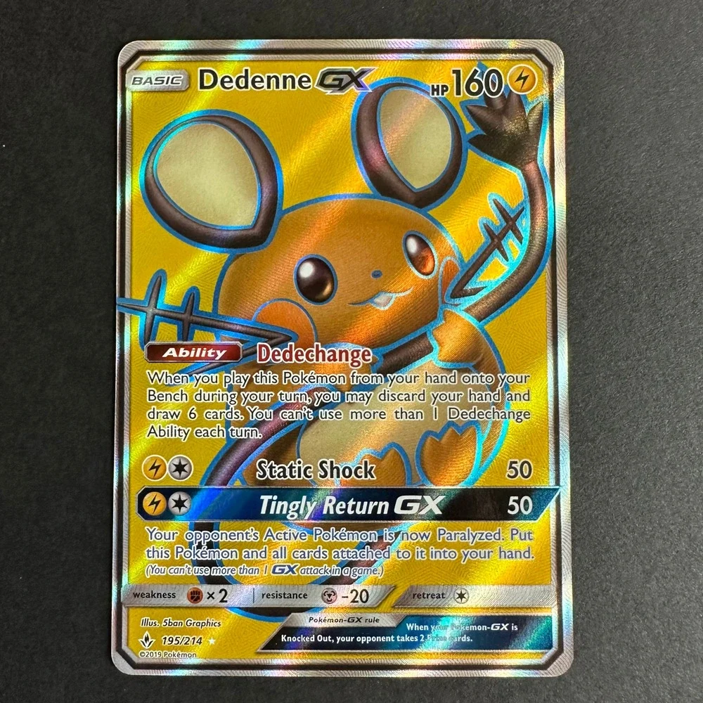 Pokemon TCG Dedenne GX (Full Art) - SM - Unbroken Bonds (SM10)